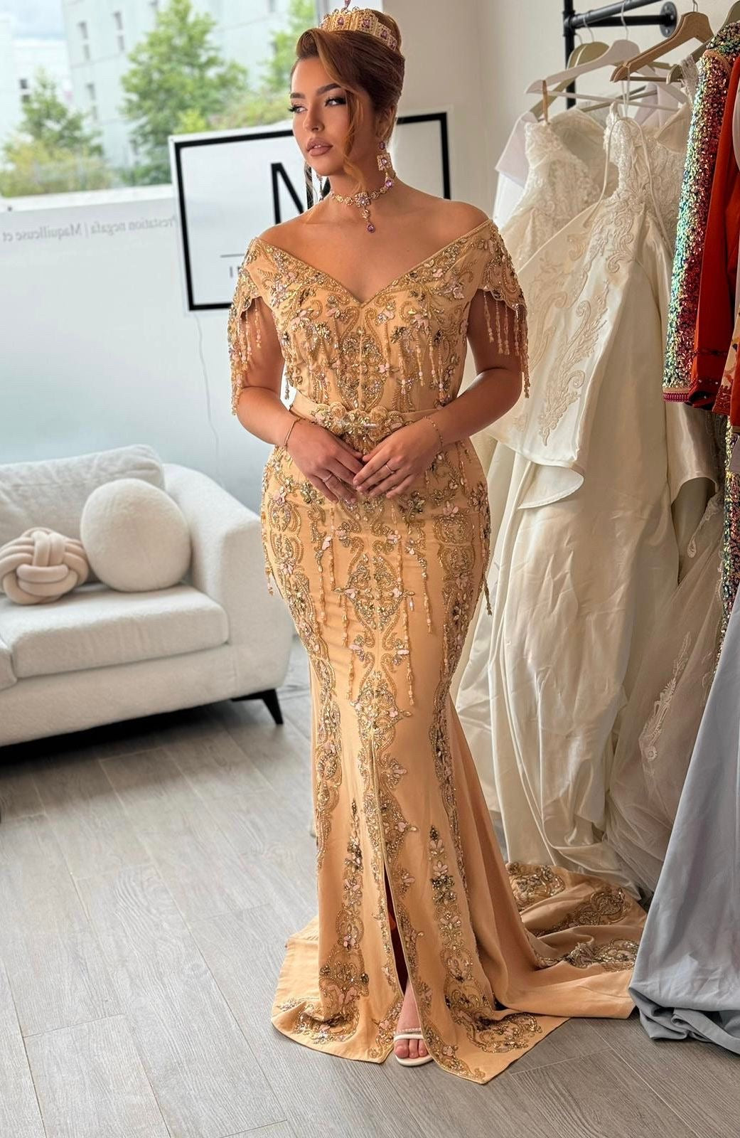 Robe Sirène Rose des sables
